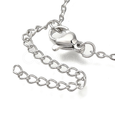 304 Stainless Steel Cable Chain Necklaces NJEW-H040-19P-02-1