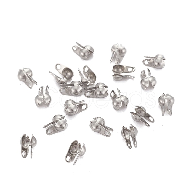 Tarnish Resistant 304 Stainless Steel Smooth Surface Bead Tips X-STAS-D150-02P-1