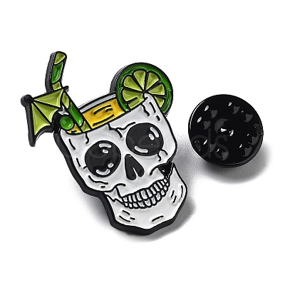 Halloween Skull Enamel Pins JEWB-H014-03EB-02-1