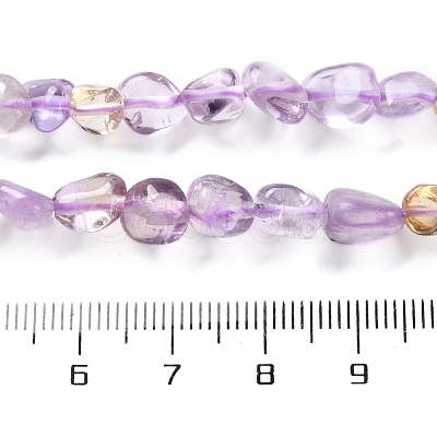 Natural Ametrine Beads Strands G-P497-01C-48-1