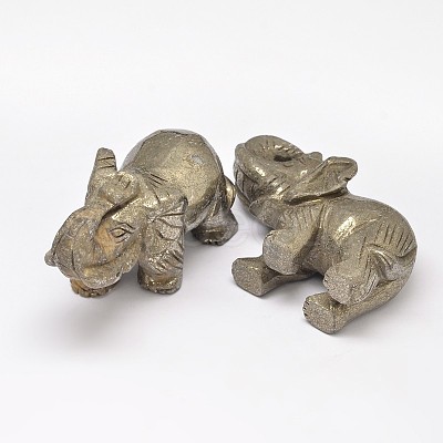 Elephant Natural Pyrite Display Decorations G-A145-01B-1