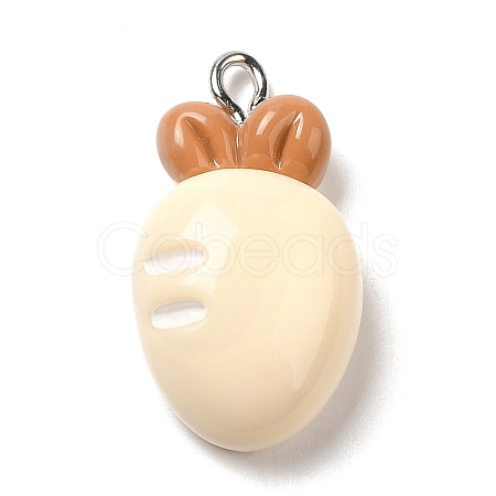 Opaque Resin Pendants RESI-C037-01F-1