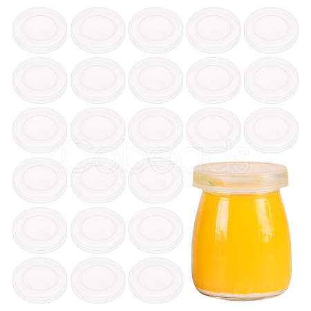 Plastic Bottle Caps Replacement for Glass Pudding Bottle AJEW-WH0347-40B-1