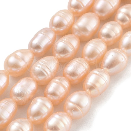 Natural Cultured Freshwater Pearl Beads Strands PEAR-P062-08F-1