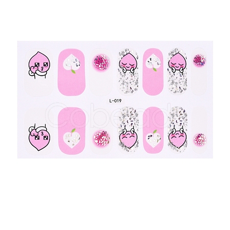 Glitter Full Cover Imitation Diamond Glass Diamond Nail Stickers MRMJ-T072-L019-1