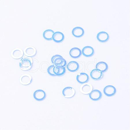 Ornament Accessories Disc Plastic Paillette Beads PVC-R017-0570-1