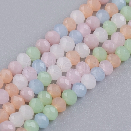 Faceted Glass Beads Strands X-GLAA-G074-B05-1