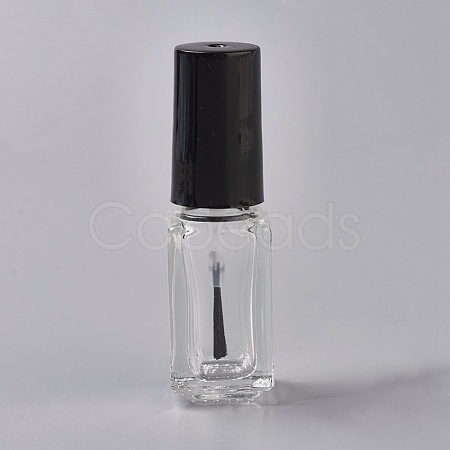 Transparent Glass Nail Polish Empty Bottle MRMJ-WH0026-02B-1