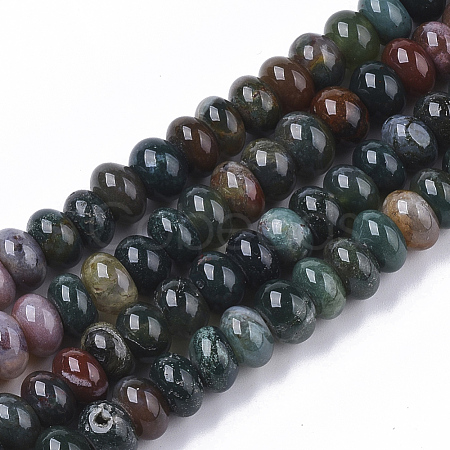Natural Indian Agate Beads Strands G-S364-043-1
