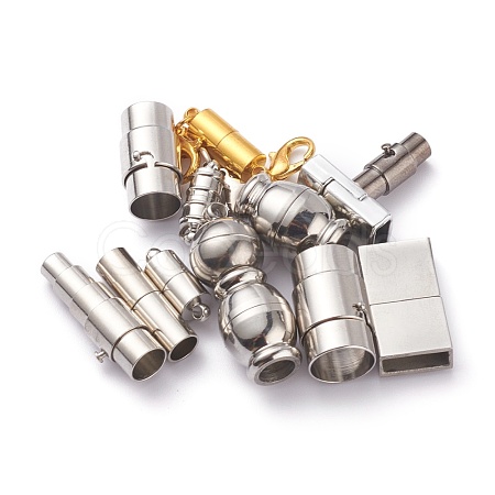 Brass/Stainless Steel Magnetic Clasps KK-XCP0001-27-1