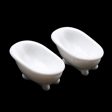 Opaque Resin Bathtub Ornament RESI-A024-02-1