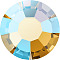 Preciosa&reg MAXIMA Crystal No Hotfix Flatback Stones, Czech Crystal, Dura Foiling, Round(438 11 615 Chaton Rose), 10070 200 Topaz AB, SS10(2.7~2.9mm)