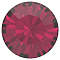 Preciosa&reg MAXIMA Crystal Round Stones, Czech Crystal, Dura Foiling, Round(431 11 615 Chaton), 90110 Ruby, SS24(5.25~5.45mm)