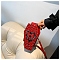 Halloween Heart Coffin Shaped PU leather Crossbody Bags, for Women, Red, 116cm, bag: 22x12x9.5cm