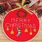 DIY Christmas Embroidery Kits, Including Embroidery Cloth & Thread, Needle, Embroidery Hoop, Instruction Sheet, Christmas Socking, 300x300mm