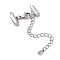 Tarnish Resistant 304 Stainless Steel Curb Chain Extender, with Lobster Claw Clasps, Stainless Steel Color, 39mm