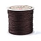 Nylon Chinese Knot Cord, Nylon Jewelry Cord for Jewelry Making, Coffee, 0.8mm, 38~40m/Roll