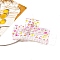 Rectangle Printed Plastic Claw Hair Clips, Hair Accessories for Women & Girls, Flower, 45x85x40mm