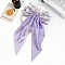 Cloth Snap Hair Clips, Bowknot, Hair Accessories for Women Girls, Lilac, 360x195mm