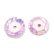 PVC Paillette Beads, Semi-cupped Sequins Beads, Center Hole, Thistle, 5x0.4mm, Hole: 1.2mm, about 40500pcs/pound