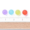 6mm Mixed Transparent Round Frosted Acrylic Ball Bead X-FACR-R021-6mm-M-7