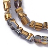 Electroplate Glass Beads Strands EGLA-L023A-HP01-2
