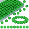 80Pcs Round Silicone Focal Beads SIL-SZ0001-24-24-1