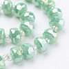 Electroplate Opaque Glass Beads Strands EGLA-J145-AB8mm-A02-3