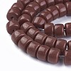 Opaque Solid Color Glass Beads Strands X-GLAA-A036-I15-3