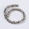 Natural Dalmation Jasper Beads Strands X-G-G515-6mm-06-2
