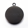 Stainless Steel Pendant Cabochon Settings STAS-L211-03D-B-2