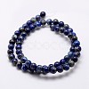 Natural Lapis Lazuli Beads Strands G-A163-07-6mm-2