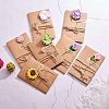 Kraft Paper Greeting Cards and Kraft Paper Envelopes Sets DIY-NB0002-08-6