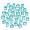 Transparent Spray Painted Glass Beads X-GLAA-T016-04A-1