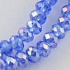 Electroplate Glass Beads Strands X-EGLA-R048-2mm-15-1