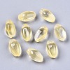 Transparent Spray Painted Glass Beads GLAA-N035-013-D01-1