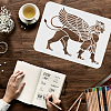 Large Plastic Reusable Drawing Painting Stencils Templates DIY-WH0202-399-3
