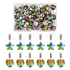 Yilisi 48Pcs 2 Styles Large Hole Alloy European Dangle Charms FIND-YS0001-01-1