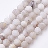 Natural White Agate Bead Strands X-G-J376-02-6mm-1