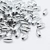 Plating Eco-Friendly Plastic Beads KY-K002-03-8x4mm-S-1