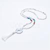 Natural Howlite Beaded Necklaces NJEW-P159-01-2