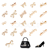 CHGCRAFT 20Pcs 10 Style Zinc Alloy Bag Decorative Buckle Clip FIND-CA0006-49-1