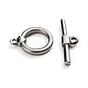 Tarnish Resistant 304 Stainless Steel Toggle Clasps STAS-D142-04A-P-2