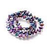 Electroplate Non-Magnetic Synthetic Hematite Beads Strands G-M359-01B-2