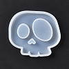 DIY Halloween Skull Cup Mat Statue Silicone Molds DIY-E055-19-4