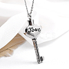 Stainless Steel Heart Key Pendant Necklaces SX1430-1-2