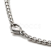 304 Stainless Steel Pendant Necklaces for Women Men NJEW-G123-05P-4