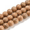 Natural Wood Beads Strands WOOD-F008-05-B-2