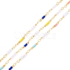 CCB Plastic & Glass Seed Beaded Chain CHC-D031-08G-1