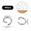   304 Stainless Steel Open Jump Rings STAS-PH0002A-06P-2